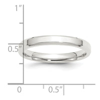Sterling Silver 3mm Bevel Edge Size 9 Band