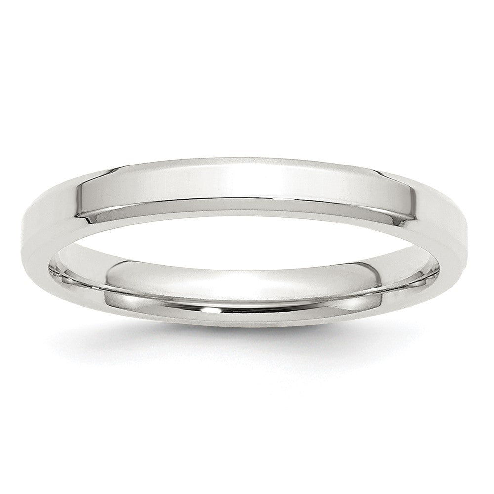 Sterling Silver 3mm Bevel Edge Size 13.5 Band
