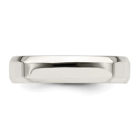 Sterling Silver 5mm Bevel Edge Size 10.5 Band