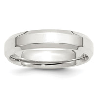 Sterling Silver 5mm Bevel Edge Size 10.5 Band