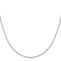 Sterling Silver 1.15mm 8 Sided w/2in ext. Box Chain
