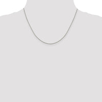Sterling Silver 1.15mm 8 Sided w/2in ext. Box Chain