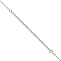 Sterling Silver 1.15mm 8 Sided w/4in ext. Box Chain