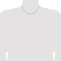 Sterling Silver Rhodium-plated 1.25mm 8 Sided Box Chain