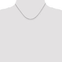 Sterling Silver 1.35mm 8 Sided Box Chain