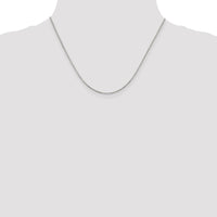 Sterling Silver 1.35mm 8 Sided w/2in ext. Box Chain