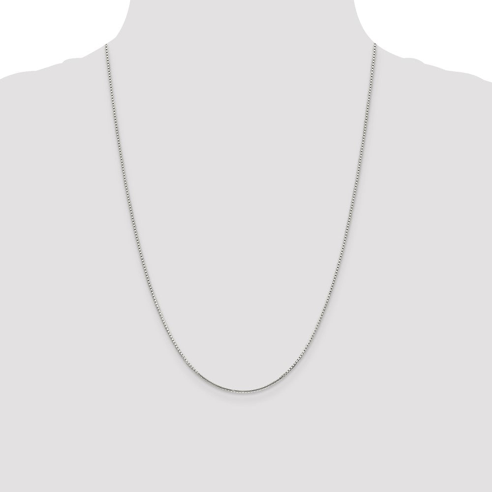 Sterling Silver 1.35mm 8 Sided Box Chain