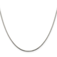 Sterling Silver 1.5mm 8 Sided w/2in ext. Box Chain