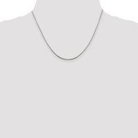 Sterling Silver 1.5mm 8 Sided w/2in ext. Box Chain