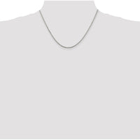 Sterling Silver 1.7mm 8 Sided Box Chain