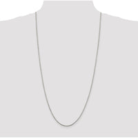 Sterling Silver 1.7mm 8 Sided Box Chain