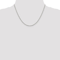 Sterling Silver Rhodium-plated 1.7mm 8 Sided Mirror Box Chain