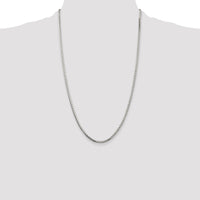 Sterling Silver 2.5mm 8 Sided Box Chain