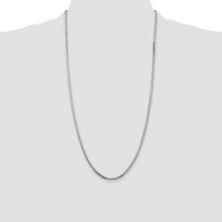 Sterling Silver 2.5mm 8 Sided Box Chain