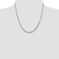 Sterling Silver 2.9mm 8 Sided Box Chain