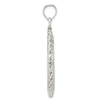 Sterling Silver 26.4 x 1.8mm Susan B. Anthony Screw Top Coin Rope Pol Bezel