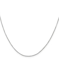 Sterling Silver .6mm Box Chain w/2in ext.