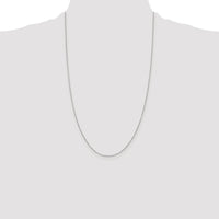 Sterling Silver Rhodium-plated .6mm Box Chain