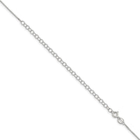 Sterling Silver .8mm Box Chain w/4in ext.