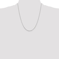 Sterling Silver Rhodium-plated .8mm Box Chain