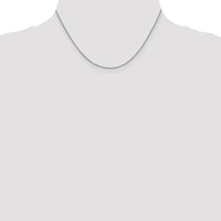 Sterling Silver Rhodium-plated .9mm Box Chain