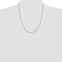 Sterling Silver Rhodium-plated 1.1mm Box Chain