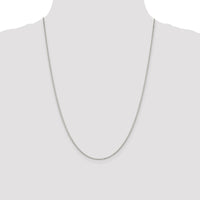 Sterling Silver Rhodium-plated 1.1mm Box Chain