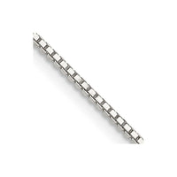 Sterling Silver 1.1mm Box Chain w/4in ext.