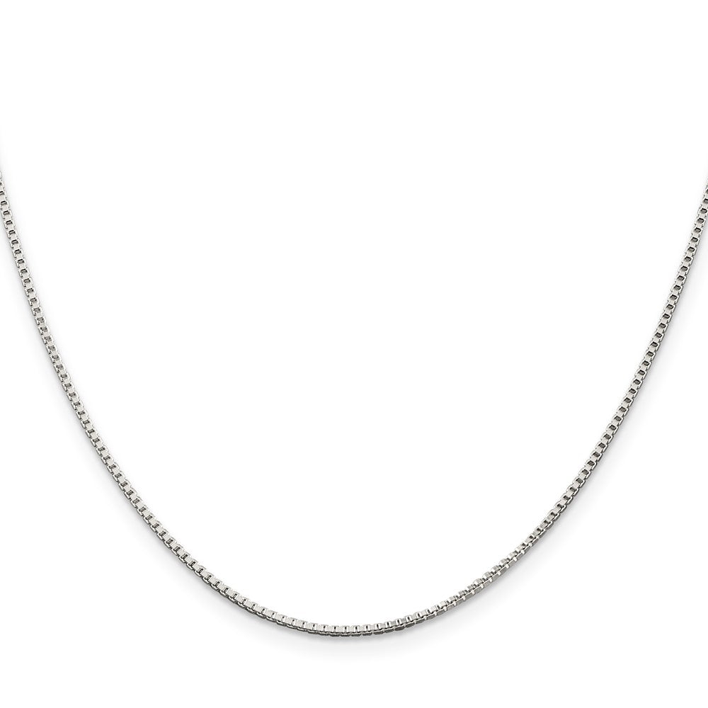 Sterling Silver 1.25mm Box Chain w/2in ext.