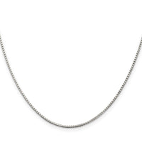 Sterling Silver 1.25mm Box Chain w/4in ext.