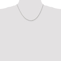 Sterling Silver 1.25mm Box Chain w/2in ext.
