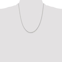 Sterling Silver 1.25mm Box Chain w/4in ext.