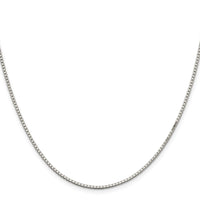 Sterling Silver 1.5mm Box Chain w/4in ext.