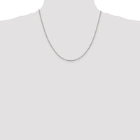 Sterling Silver Rhodium-plated 1.5mm Box Chain