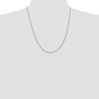 Sterling Silver Rhodium-plated 1.5mm Box Chain