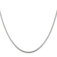 Sterling Silver 1.75mm Box Chain w/4in ext.