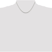 Sterling Silver Rhodium-plated 1.75mm Box Chain