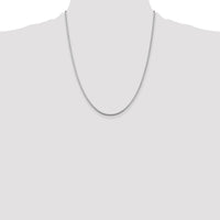 Sterling Silver Rhodium-plated 1.75mm Box Chain