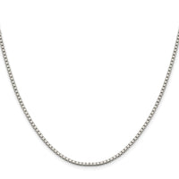 Sterling Silver Rhodium-plated 1.9mm Box Chain