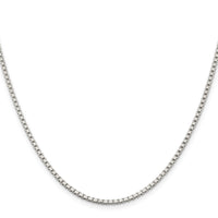 Sterling Silver 2mm Box Chain w/4in ext.