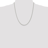 Sterling Silver 2mm Box Chain w/4in ext.