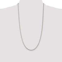 Sterling Silver Rhodium-plated 2.5mm Box Chain