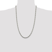 Sterling Silver 3.25mm Byzantine Chain