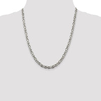 Sterling Silver 5mm Byzantine Chain