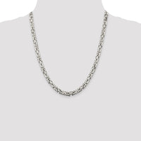Sterling Silver 6mm Byzantine Chain