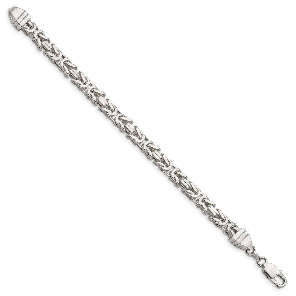 Sterling Silver 6mm Byzantine Chain