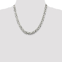 Sterling Silver 8.25mm Byzantine Chain