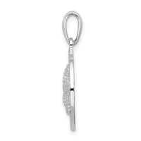 Sterling Silver RH-plated Polish Booth Bay Starfish Pendant
