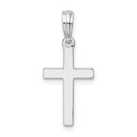 Sterling Silver Polished Cross Pendant