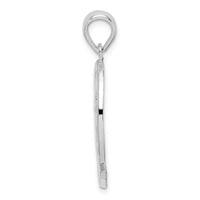 Sterling Silver Rhodium-plated St. Thomas Dolphin Sunset Pendant